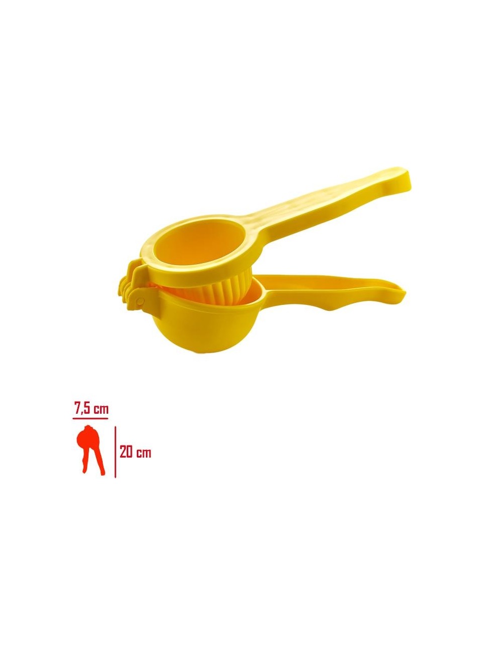 Manuelle Zitronenpresse Limetten Handpresse 23cm Gusseisen/Plastik Premium