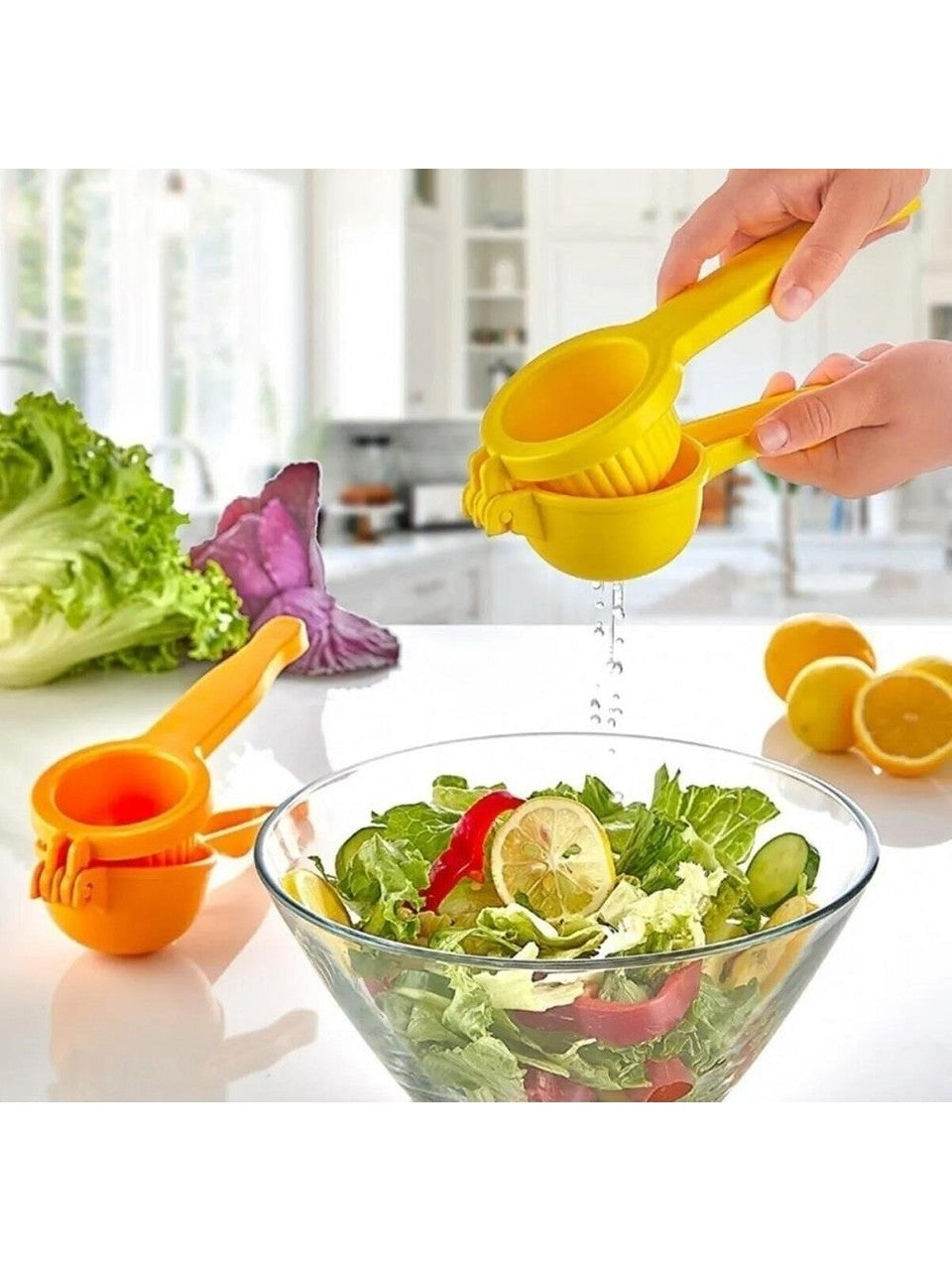 Manuelle Zitronenpresse Limetten Handpresse 23cm Gusseisen/Plastik Premium