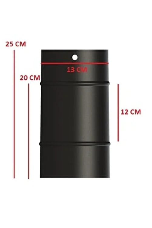 Rauchrohr 130mm Ofenknie Bogen Abgas Warmlufttauscher Kamin Kuzine Boru Matt 70|50|33|25|15|Bogen