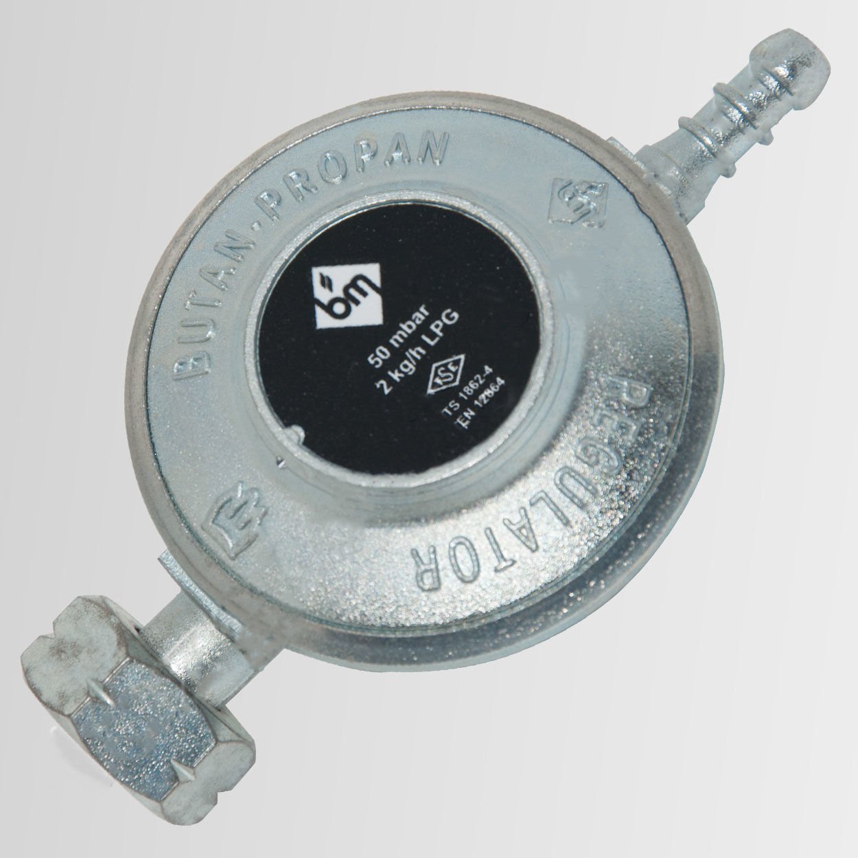 Gasregler Druckminderer mit Stufe 50mbar - 100mbar Yufka Sac Ventil Gaskocher Propangas