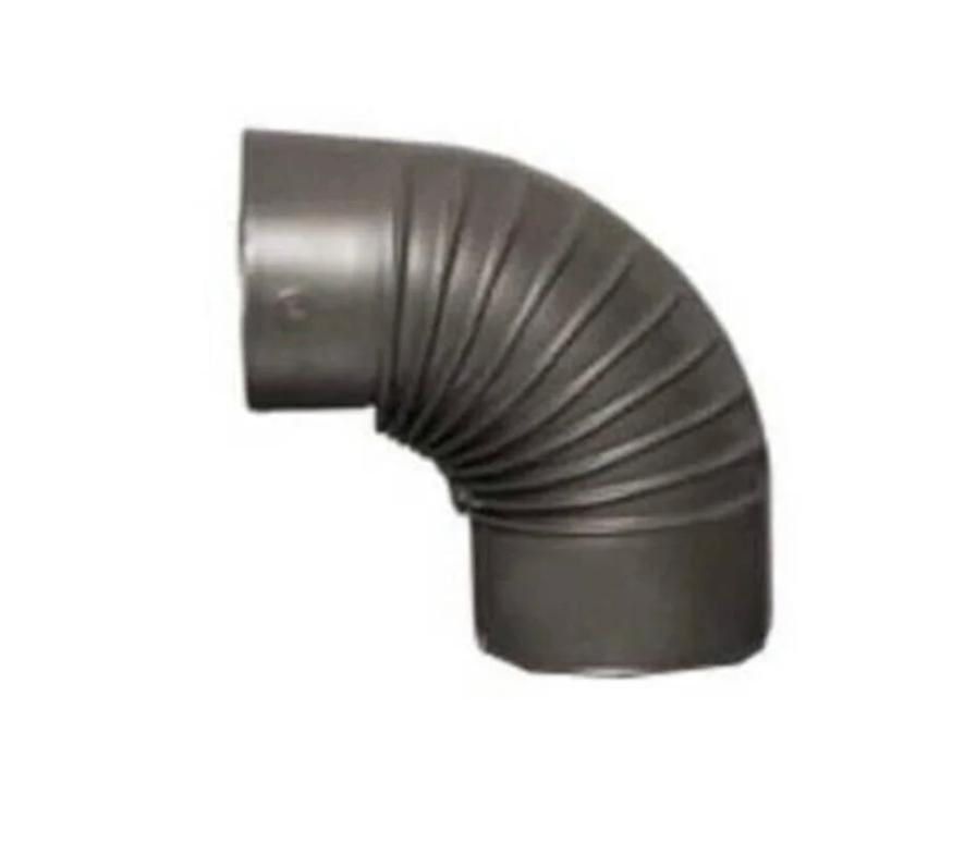 Rauchrohr 130mm Ofenknie Bogen Abgas Warmlufttauscher Kamin Kuzine Boru Matt 70|50|33|25|15|Bogen