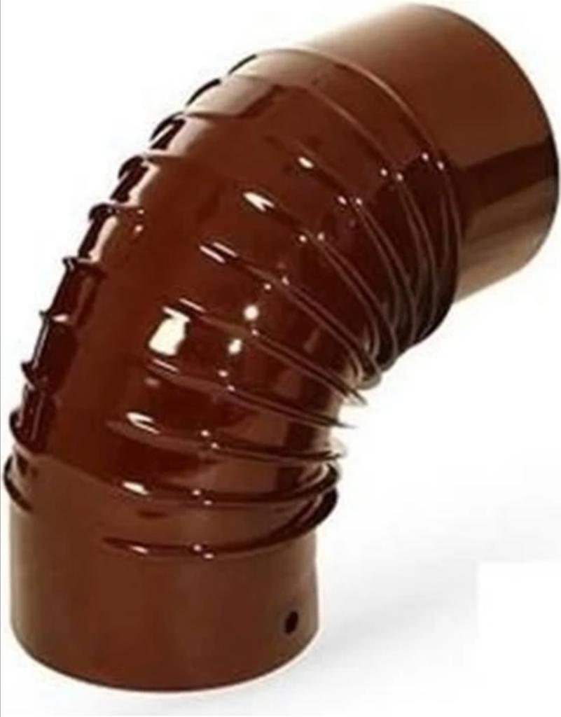 Rauchrohr 130mm Ofenknie Bogen Abgas Warmlufttauscher Kamin Kuzine Boru Braun 70|50|33|25|15|Bogen