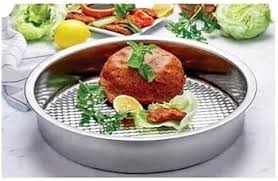 CigKöfte Tepsi Ø35-54cm H6,5-8,5cm Backblech Hackfleisch Platte Antibakteriell