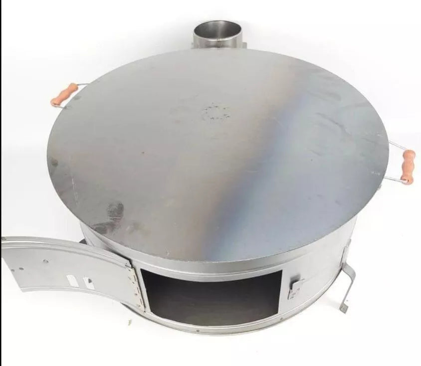 2in1 Holzfeuer Fladenbäcker Odunlu Katmer Gözleme Yufka Sac Kavurma Ø60cm|Ø75cm WOK Pfanne