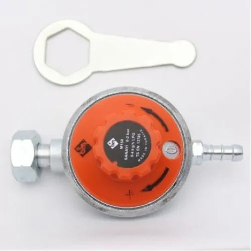 Gasregler Druckminderer mit Stufe 50mbar - 100mbar Yufka Sac Ventil Gaskocher Propangas